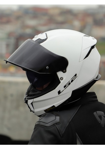 Stream 2 Beyaz Full Face Motosiklet Kaskı Siyah Camlı modelleri