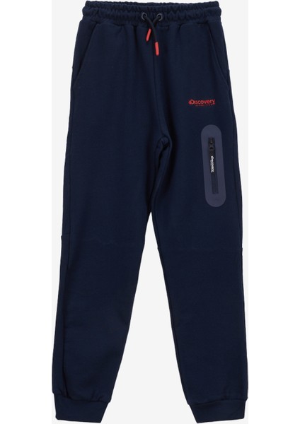 Lastikli Paça Lacivert Erkek Çocuk Eşofman Altı D5SB-EA3210