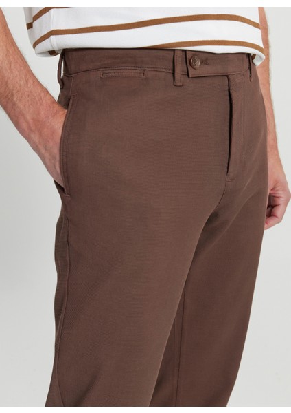 Normal Bel Normal Paça Comfort Fit Vizon Erkek Pantolon ACE001252190_VIZ