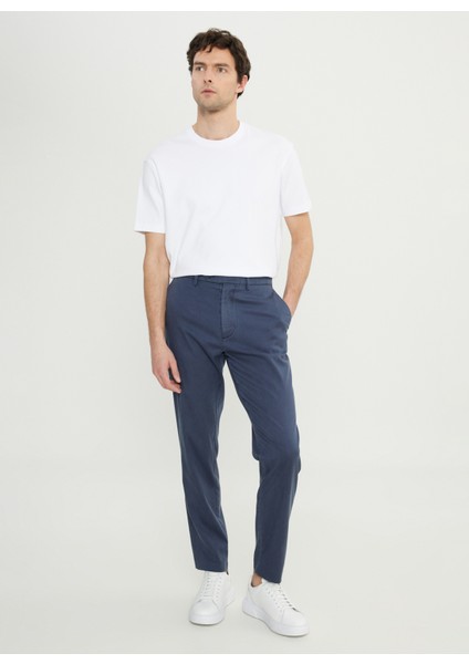 Normal Bel Normal Paça Slim Fit Indigo Erkek Pantolon ACE001252091_ING