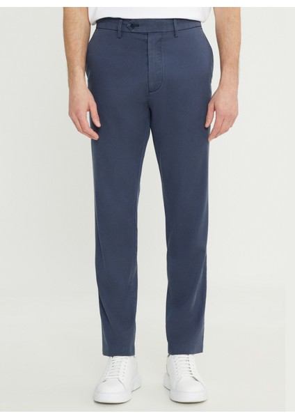 Normal Bel Normal Paça Slim Fit Indigo Erkek Pantolon ACE001252091_ING
