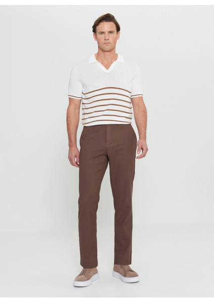 Normal Bel Normal Paça Comfort Fit Vizon Erkek Pantolon ACE001252190_VIZ