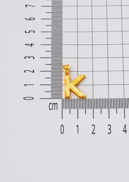 K Baş Harfi 22 Ayar Altın Kolye Ucu fırsatları