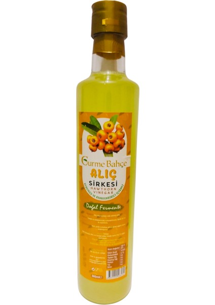 Alıç Sirkesi 500 ml Hawthorn Vinegar - Katkı Koruyucu, İçermez - Doğal Fermente
