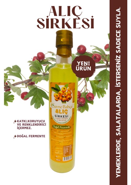 Alıç Sirkesi 500 ml Hawthorn Vinegar - Katkı Koruyucu, İçermez - Doğal Fermente fiyatları