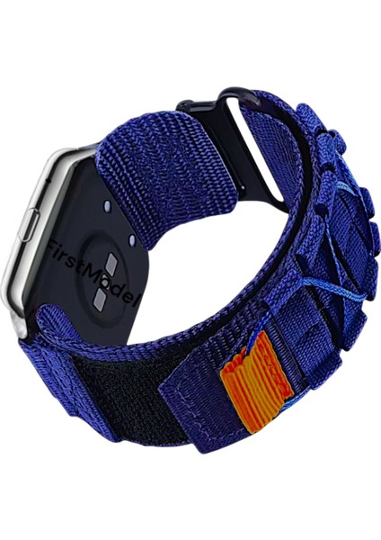 Huawei Watch Fit 2 Uyumlu Premium Ipli Örgü Bant Kordon Lacivert