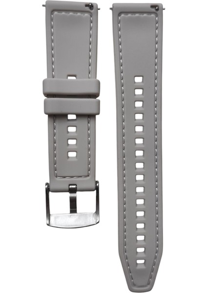 Huawei Watch Fit 2 Uyumlu Premium Dikişli Silikon Kordon Pim Çevirici Aparatlı Bej modelleri