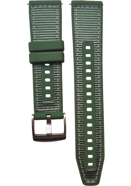 20 mm Unversal Premium Dikişli Silikon Kordon Haki fiyatları