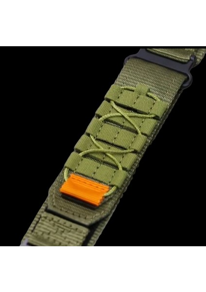 20 mm Universal Premium Ipli Örgü Bant Kordon Haki fiyatları