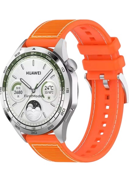 20 mm Unversal Premium Dikişli Silikon Kordon Turuncu