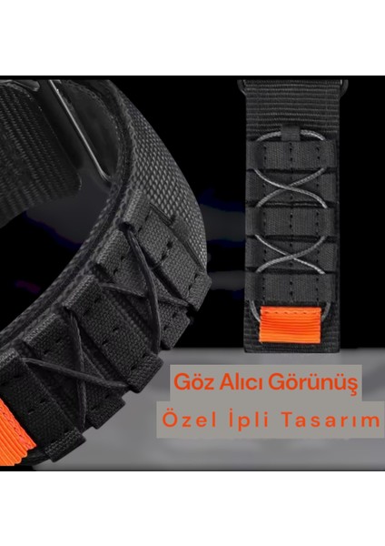 Huawei Watch Fit 3,4,4 Pro Uyumlu Premium Ipli Örgü Bant Kordon Siyah fiyatları