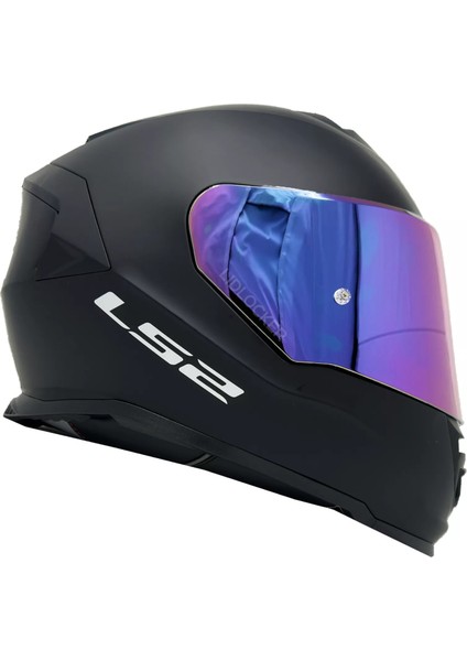 Storm 2 Mat Siyah Fullface Motosiklet Kaskı Gökkuşağı Camlı modelleri