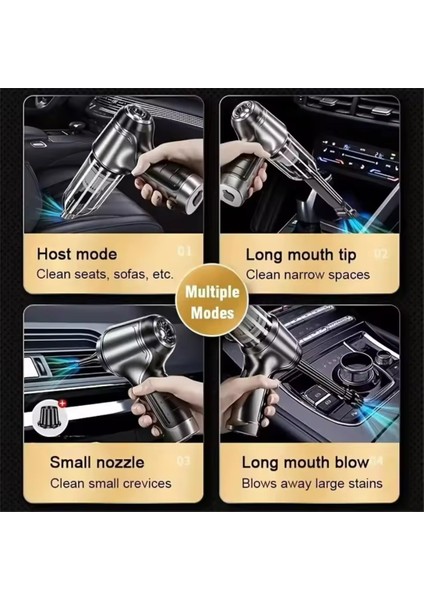Air Blower Kablosuz Araba ve Ev Süpürgesi (12000PA Emiş Gücü)