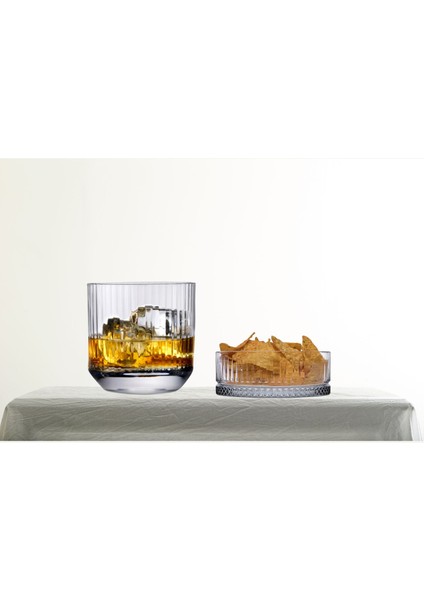 Nudeglass Big Top Kristal Viski Bardağı ve Paşabahçe Elysia Çerezlik 6 Parça Set – Şık Sunum Takımı