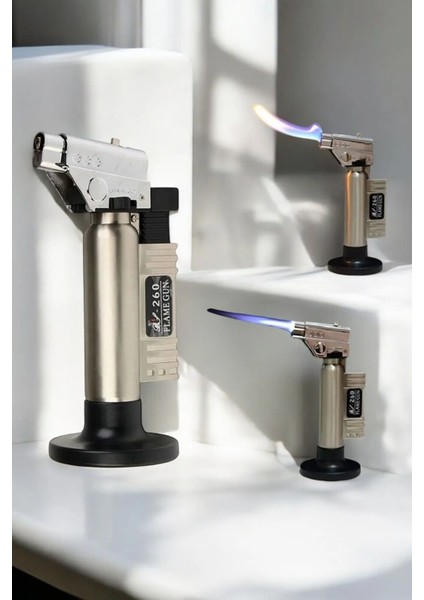 Standlı Torch Pürmüz Çakmak 1300 Derece Standlı Ayarlanabilir Pürmüz, Çakmak, Kamp Isı Tabancası