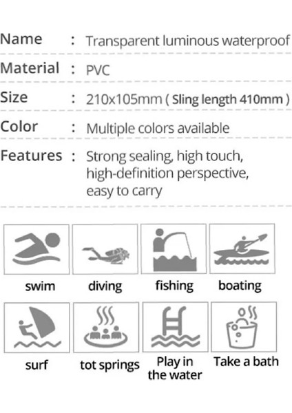 Su Geçirmez Telefon Kılıf Kab Universal Waterproof Ipx Uyumlu Iphone /0ppo /huawei /samsung / Xiaomi fiyatları