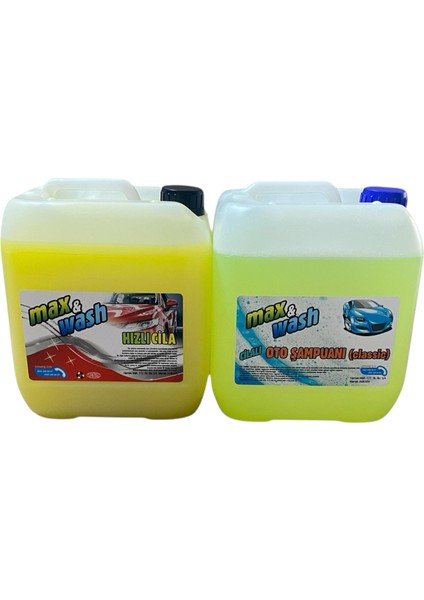 Max Wash 2li Set 5kg Şampuan 5kg Hızlı Cila