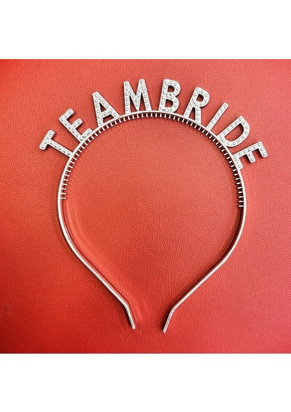 Gümüş Renk Team Bride Taç Plastik - Gelin ve Nedime Tacı