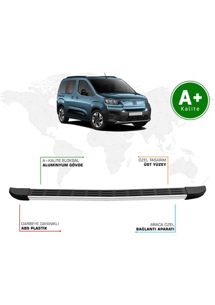 Fiat Doblo Arka Basamak Kısa Şasi 2024 Model ve Sonrası S-Line