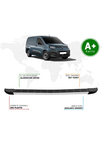 Citroen Berlingo Panelvan Arka Basamak Uzun Şasi 2024 Model ve Sonrası S-Line