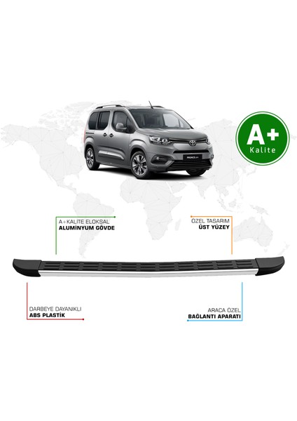 Toyota Proace City Arka Basamak Kısa Şasi 2019 Model ve Sonrası S-Line