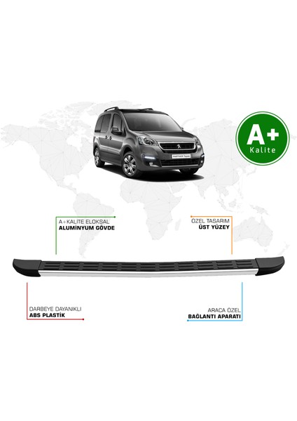 Peugeot Partner Arka Basamak 2008 – 2018 Model S-Line