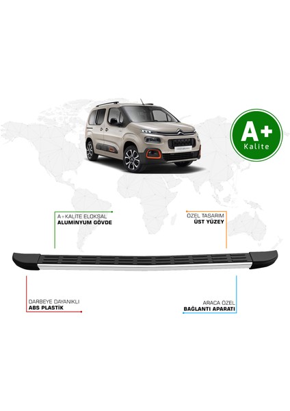 Citroen Berlingo Arka Basamak Kısa Şasi 2019 Model ve Sonrası S-Line