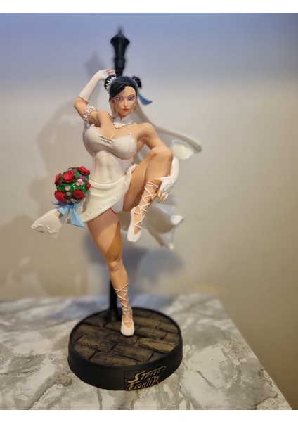32 cm Gelinliki Chun-Li Figür