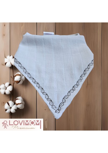 Pamuk Ekstra Soft 2 Kat Müslin Bebek Fuları Salya & Mama Önlüğü 45cm 3 Çıtçıtlı Bright modelleri