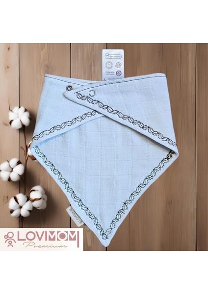Pamuk Ekstra Soft 2 Kat Müslin Bebek Fuları Salya & Mama Önlüğü 45cm 3 Çıtçıtlı Bright fırsatları