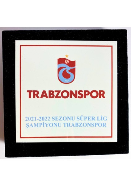 Trabzonspor 2022 Şampiyonluk Hatıra Parası Bronz Sertifikalı, Kutulu