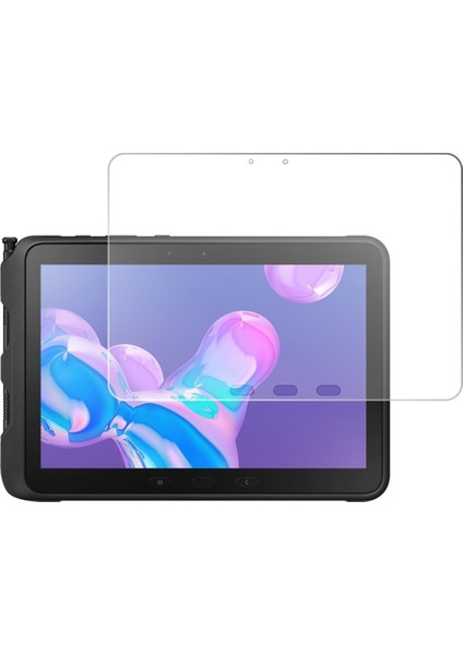 Samsung Galaxy Tab Active Pro T547 10.1" Döner Standlı Deri Tablet Kılıfı - Kırılmaz Ekran Koruyucu