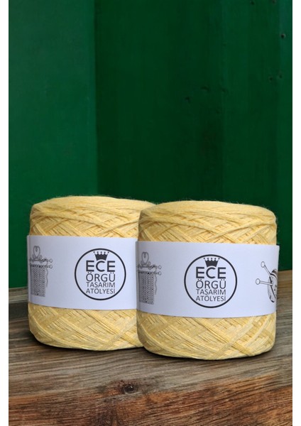 Mimosa Papatya Sarısı Çok Katlı Koton El Örgü Ipi (200 Gr.)