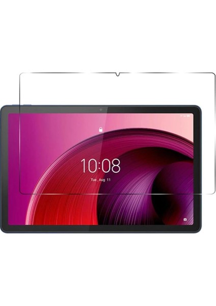 Lenovo Tab M10 Fhd Plus Lte TB-X606F 10.3" Döner Stand Deri Tablet Kılıfı - Kırılmaz Ekran Koruyucu