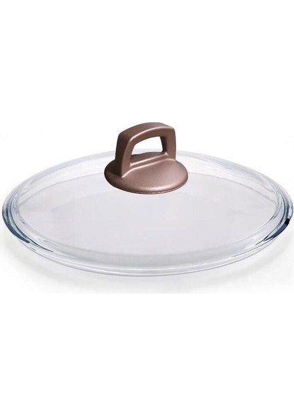 Karaca Rose Gold Kulp ve 24 cm Pyrex Cam Kapağı ile