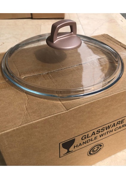 Karaca Rose Gold Kulp ve 24 cm Pyrex Cam Kapağı ile