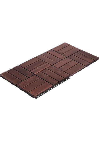 Akasya Ağacı Yer Karosu 9 Adet 1 Koli Bahçe Banyo Deck Ahşap Karo Masif Yer Döşemesi Balkon Deck fırsatları