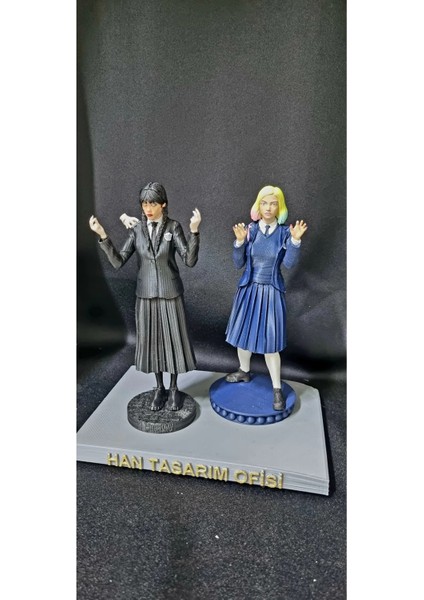 Wednesday ve Edin Sinclair 20 cm 2li Figür