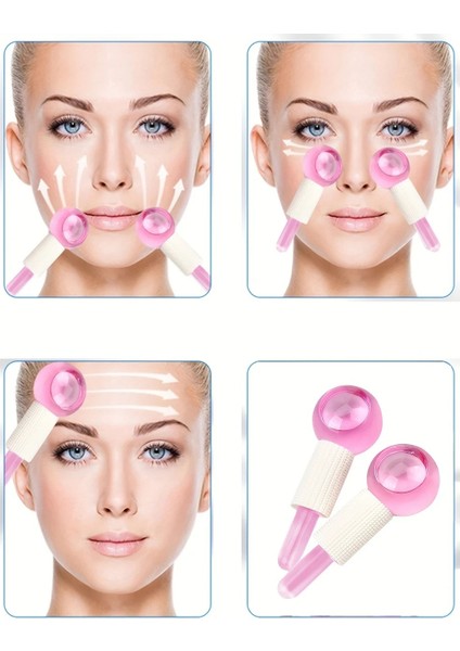 Soğuk Masaj ve Terapi Topu / Crystal Ice Ball Roller Yüz Kaldırma Masajı Buz Küresi indirimleri