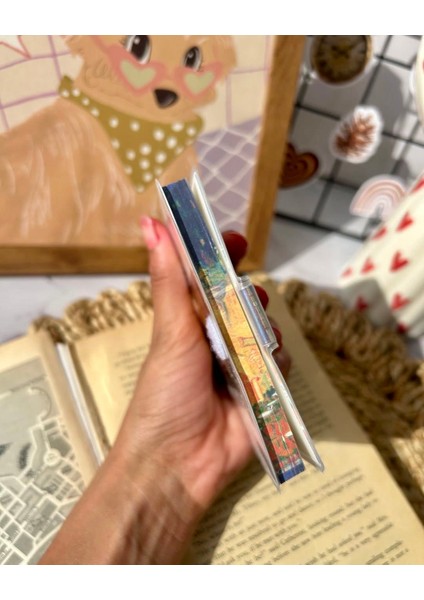 Van Gogh Çizgili Not Defteri, Starry Night, Almond Blossom, Mini Defter modelleri