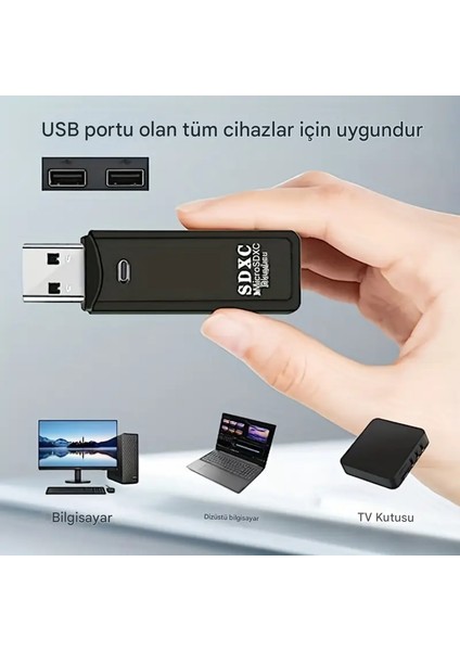 2in1 USB 2.0 Micro Sd Hafıza Kartı - Tf Kart Okuyucu Hub Adaptör Veri Aktarıcı
