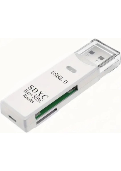 2in1 USB 2.0 Micro Sd Hafıza Kartı - Tf Kart Okuyucu Hub Adaptör Veri Aktarıcı