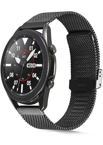 Huawei Watch 4 46MM Saat Kordonu Metal Hasır Nefes Alır Terletmez Kayış Strap
