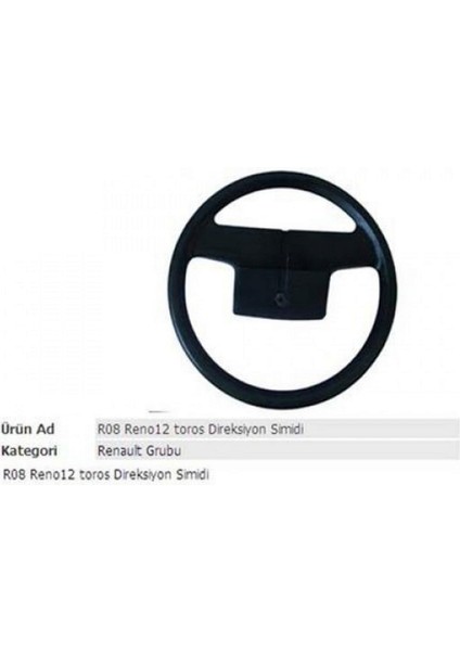 Direksiyon Simidi Kapakli R12 Toros 00063 11