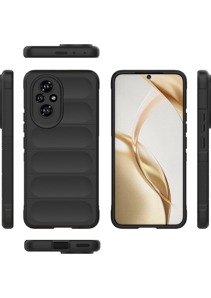 Honor 200 Pro Kılıf Kamera Korumalı Kabartmalı Yumuşak Renkli Silikon Kapak Mat Hisli Içi Kadife