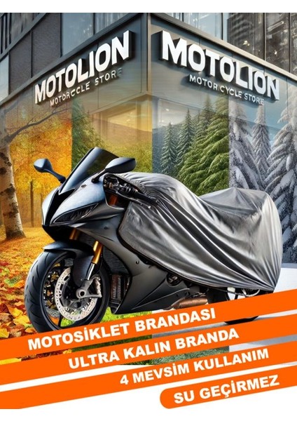 Honda X-Adv 350 Gri Kilit Uyumlu Motor Brandası Arka Çanta Uyumlu Ultra Kalın Su Geçirmez