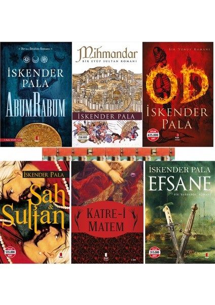 Iskender Pala-Mihmandar,abumrabum,katre-I Matem,efsane,şah & Sultan,od - Bir Yunus Romanı(6kitap)