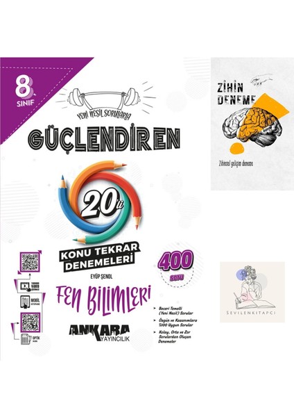 LGS Fen Bilimleri 20li Konu Tarama Denemeleri +Zihin Deneme+Sssk230