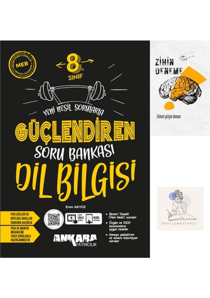 LGS Dil Bilgisi Güçlendiren Soru Bankası+Zihin Deneme+Sssk802