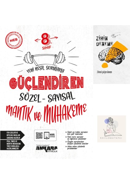 LGS Sözel Mantık Güçlendiren Soru Bankası+Zihin Deneme+Sssk884